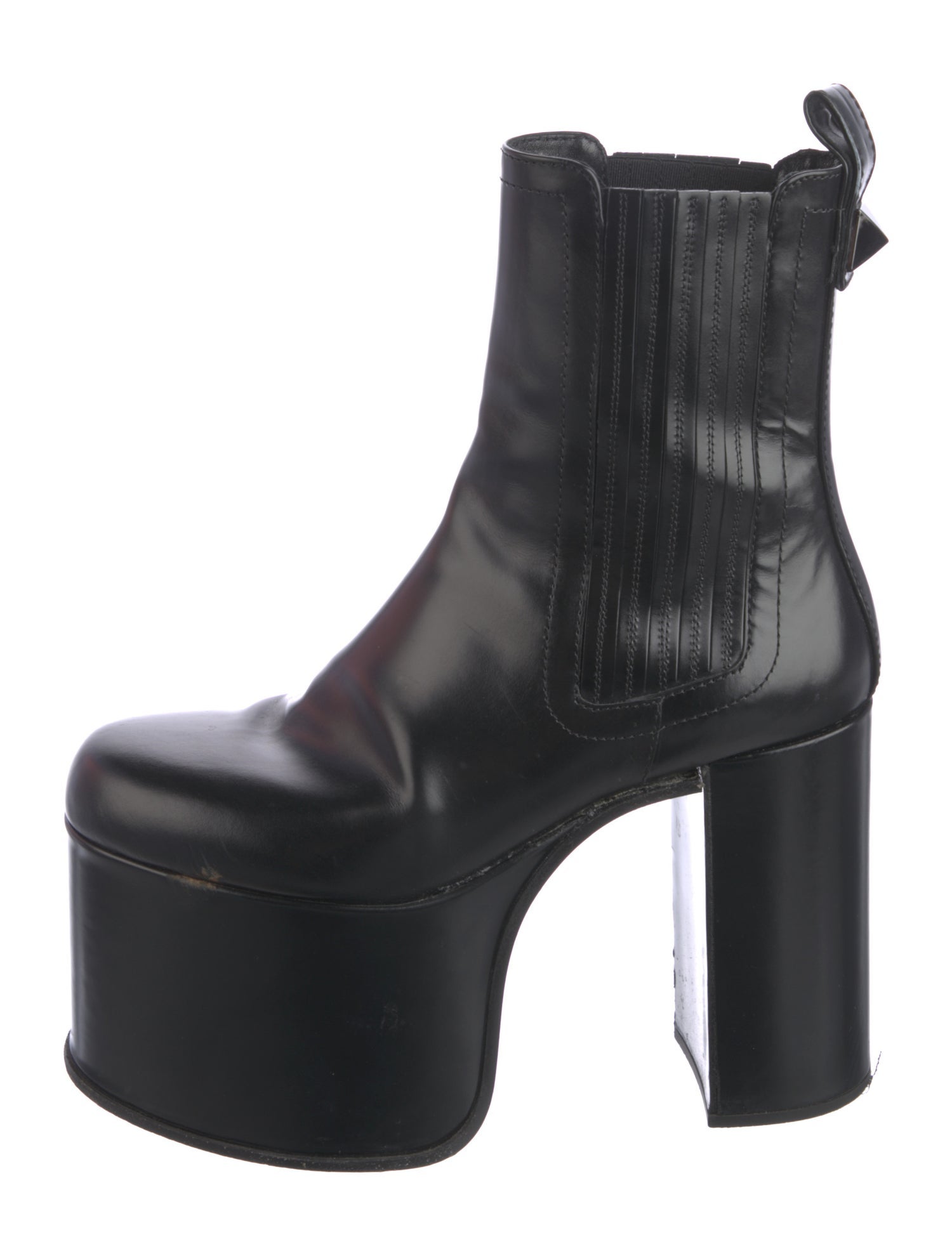 Valentino Leather Chelsea Boots