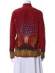 Valentino Silk Printed Button-Up Top