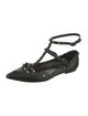 Valentino Rockstud Accents Leather Ballet Flats