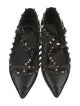 Valentino Rockstud Accents Leather Ballet Flats