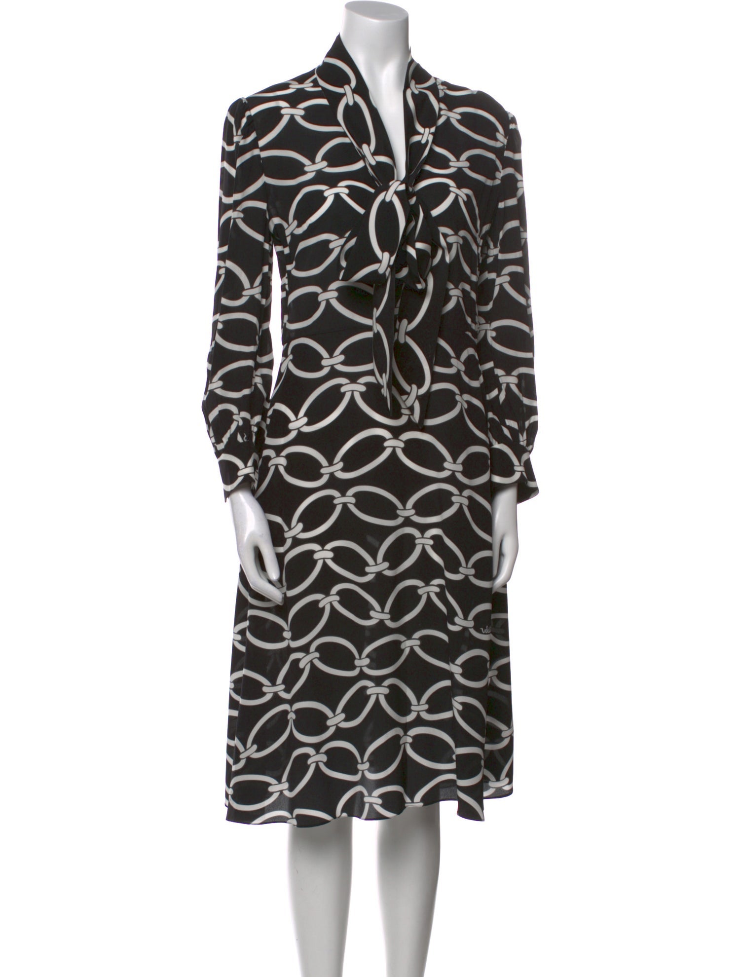 Valentino Silk Knee-Length Dress