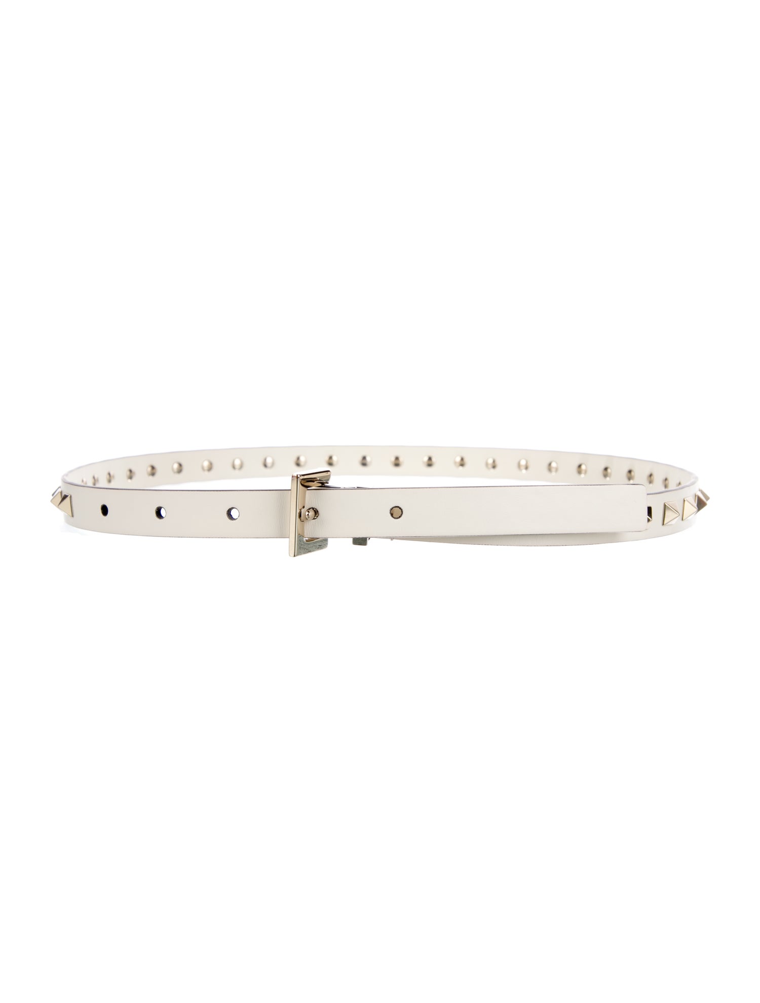 Valentino Rockstud Accents Skinny Belt w/ Tags