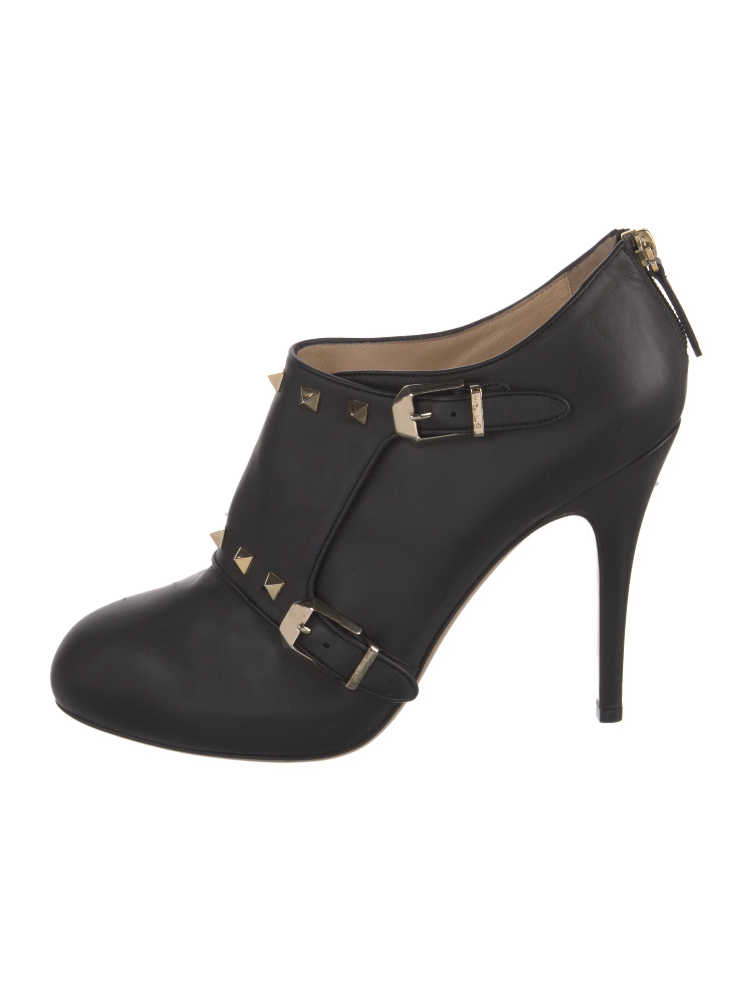 Valentino Rockstud Accents Leather Pumps