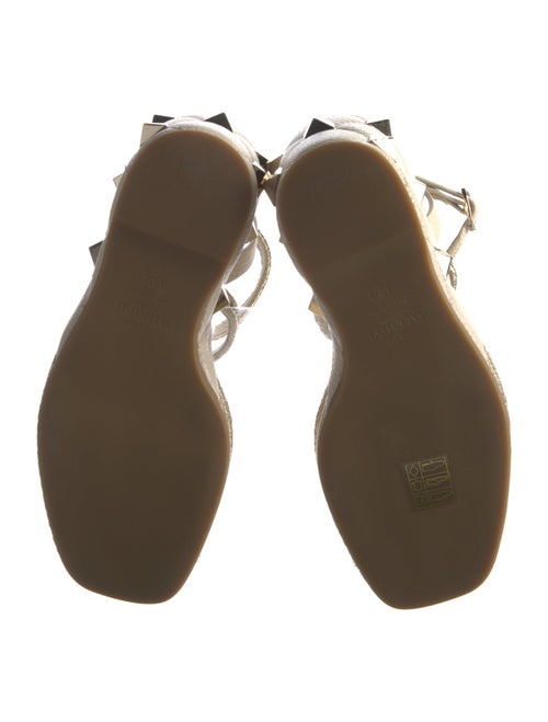 Valentino Rockstud Accents Leather Slingback Pumps