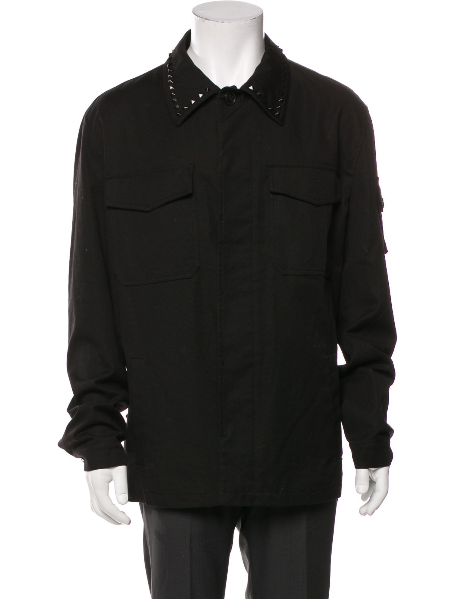 Valentino Rockstud Accents Utility Jacket