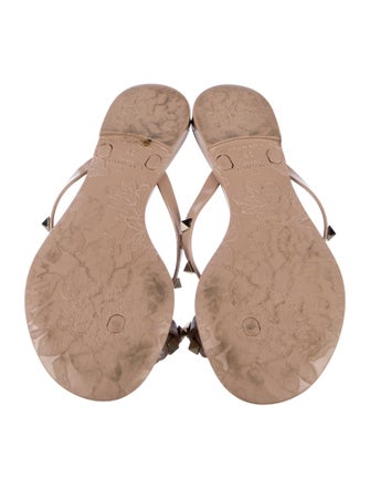 Valentino Rockstud Accents Rubber Slides