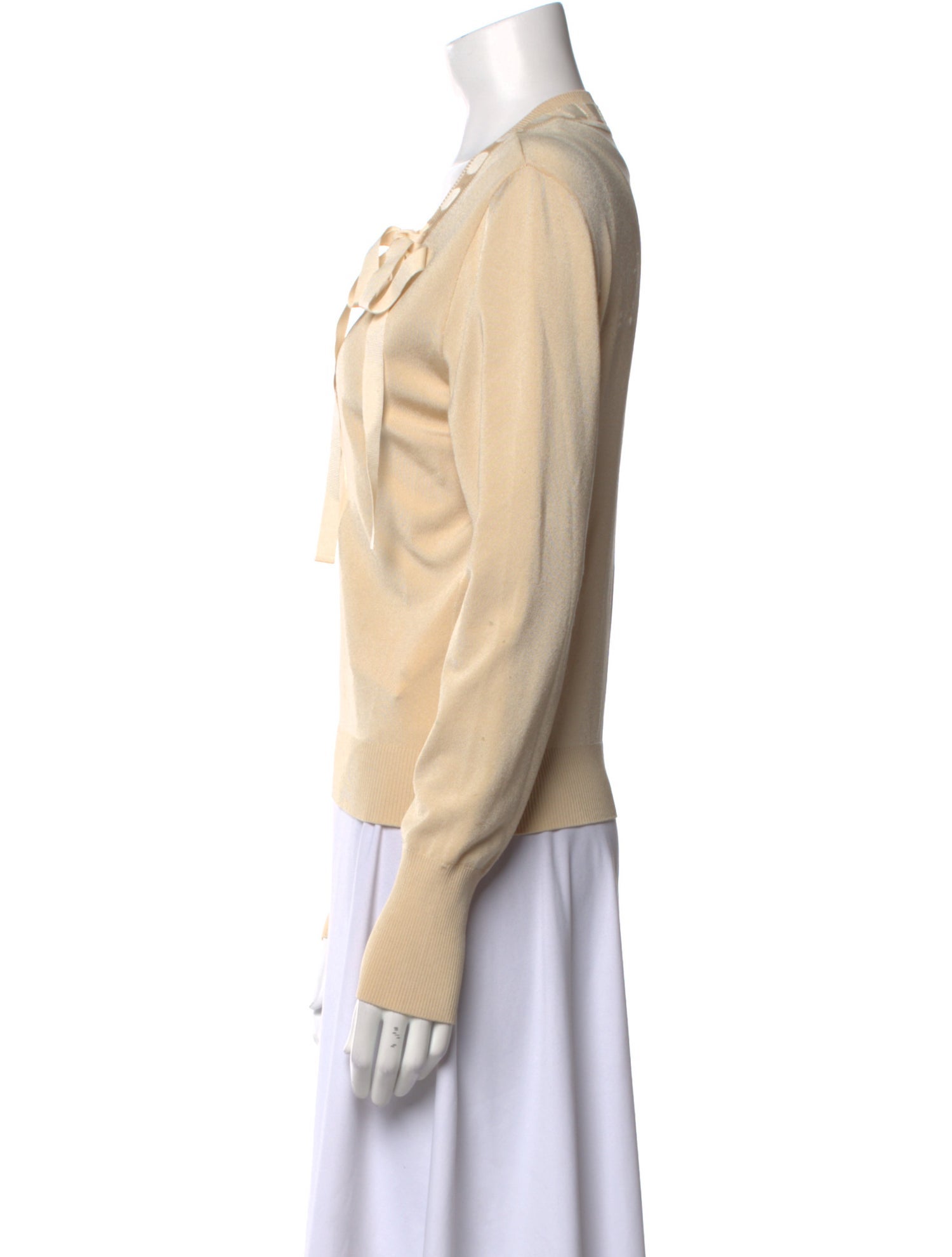 Valentino V-Neck Long Sleeve Sweatshirt