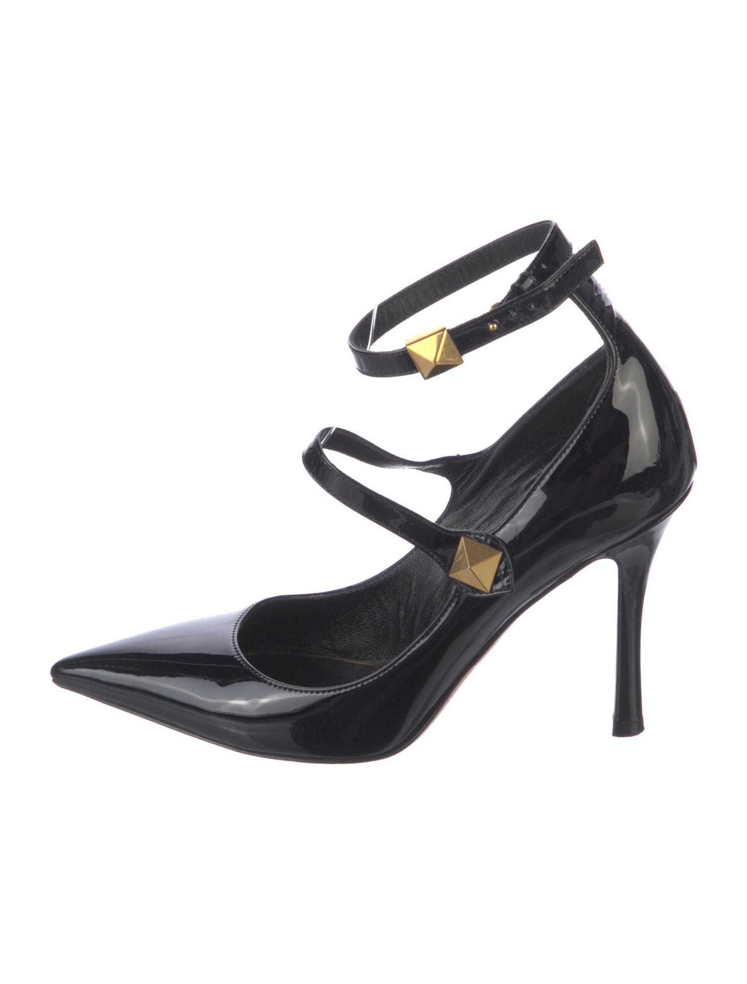 Valentino Rockstud Accents Patent Leather Pumps