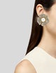 Valentino Faux Pearl & Crystal San Fin Clip On Earrings