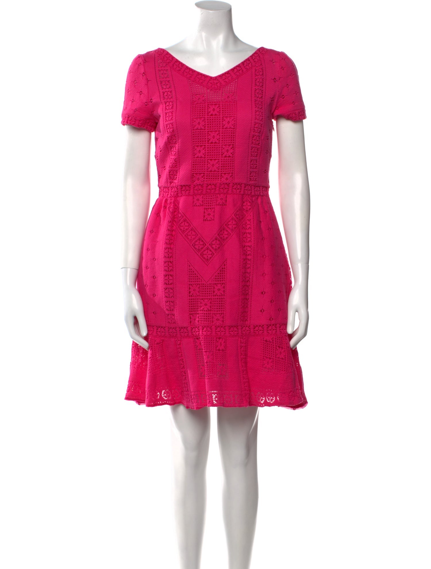 Valentino V-Neck Mini Dress