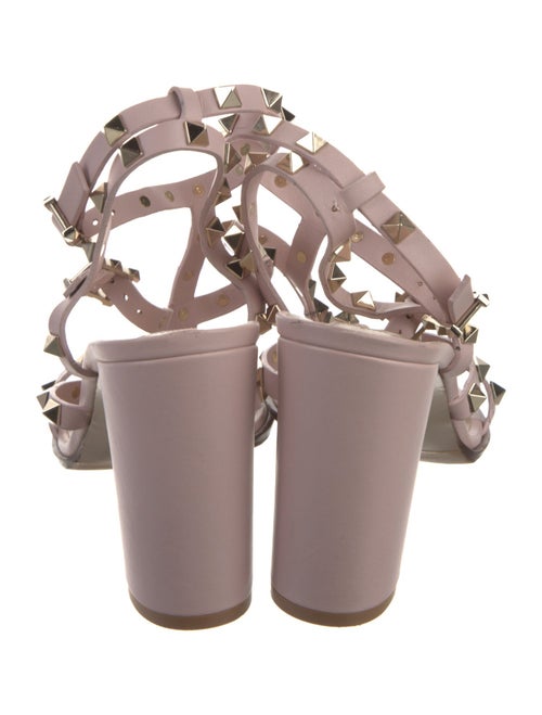 Valentino Rockstud Accents Leather Gladiator Sandals