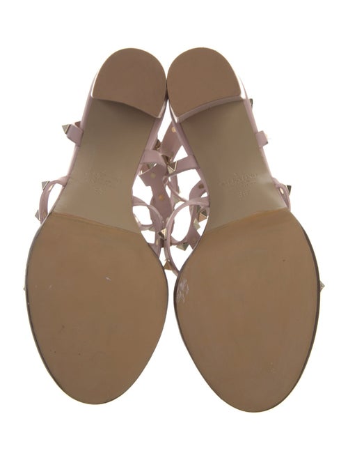 Valentino Rockstud Accents Leather Gladiator Sandals