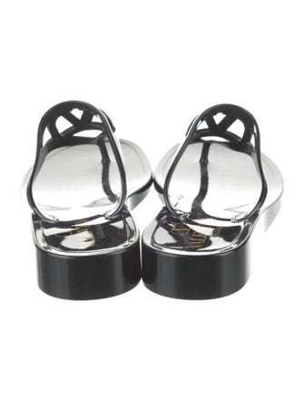 Valentino Rubber Cutout Accent Slides