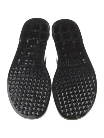 Valentino Rubber Cutout Accent Slides