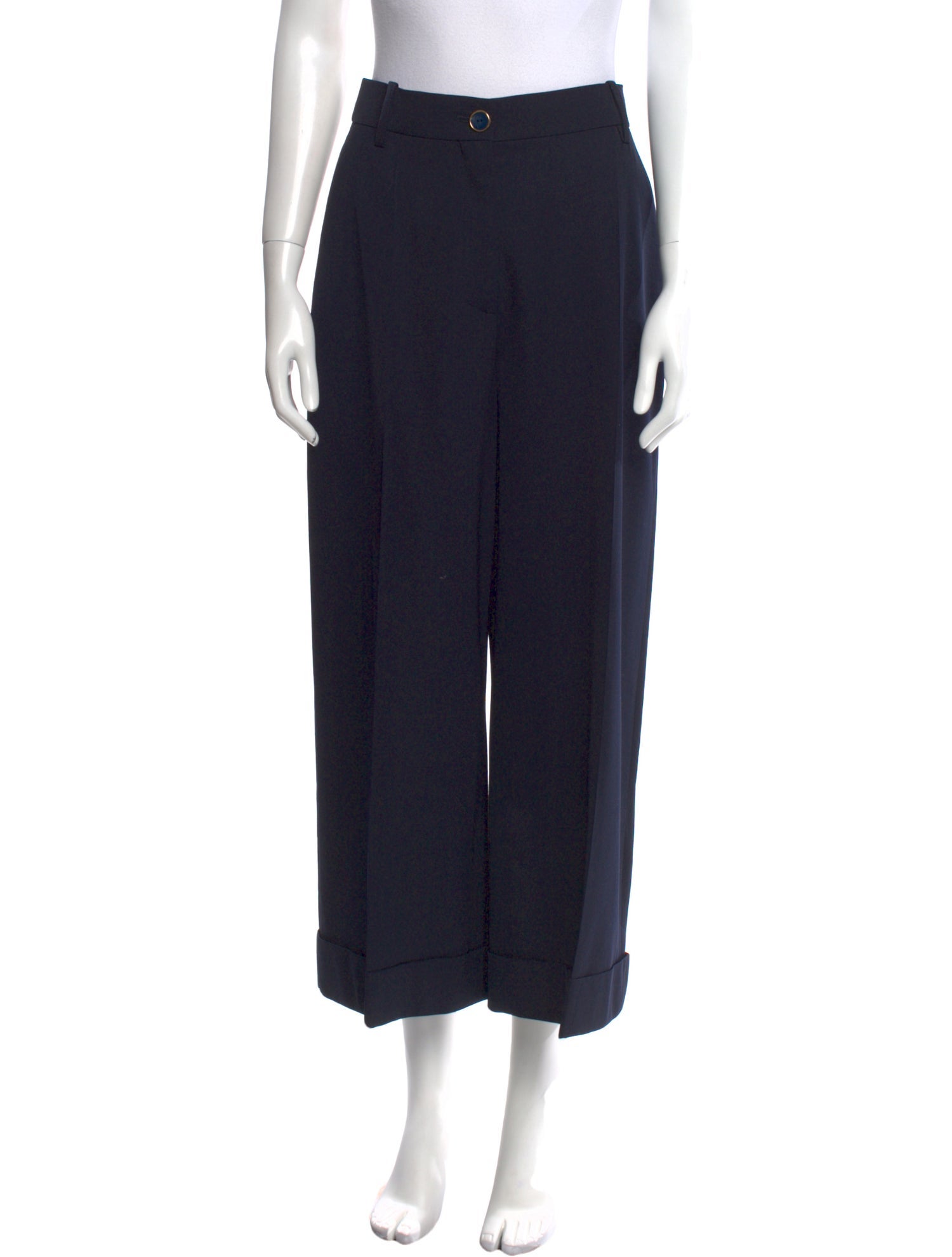 Valentino Virgin Wool Wide Leg Pants