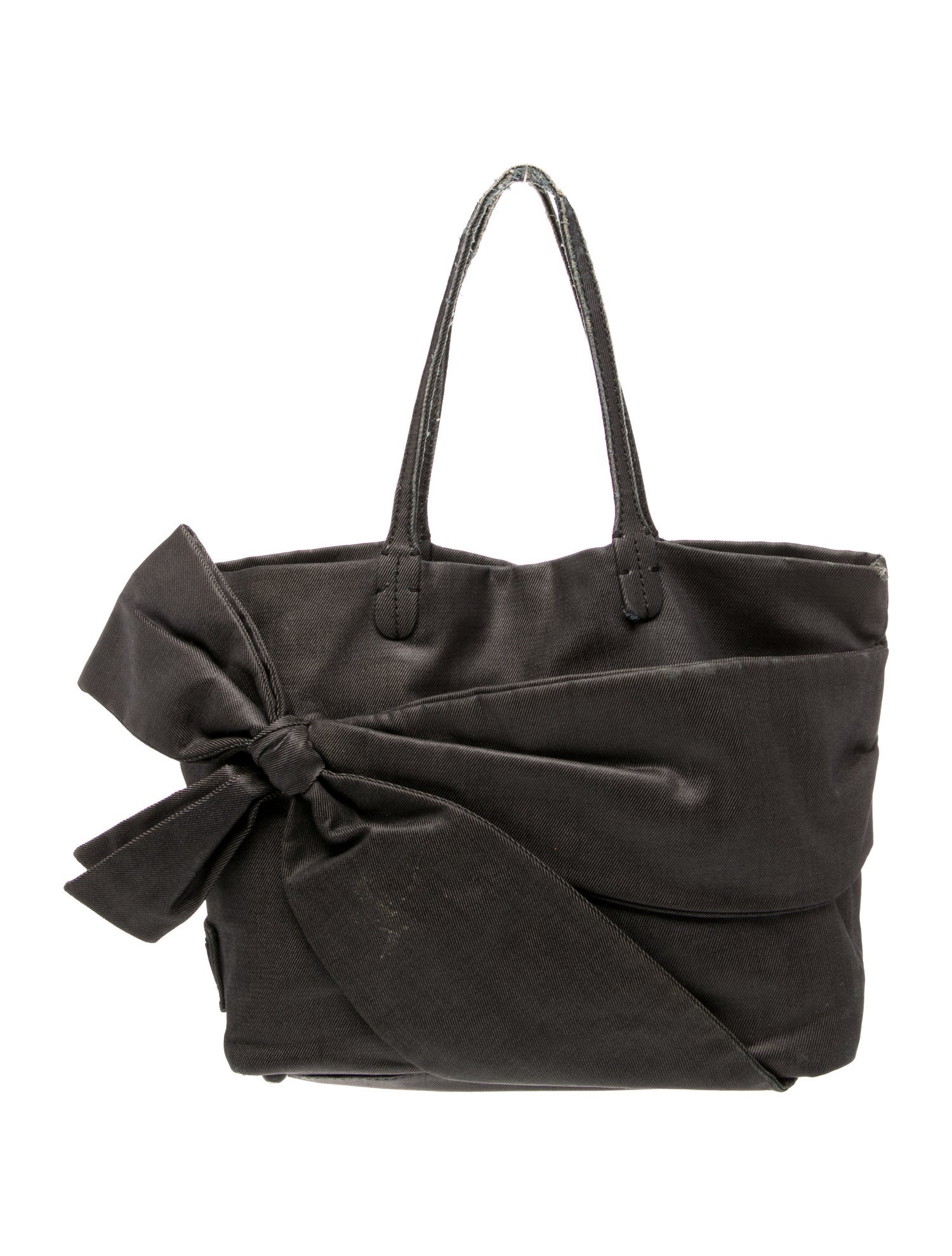 Valentino Denim Bow Tote Bag Vintage