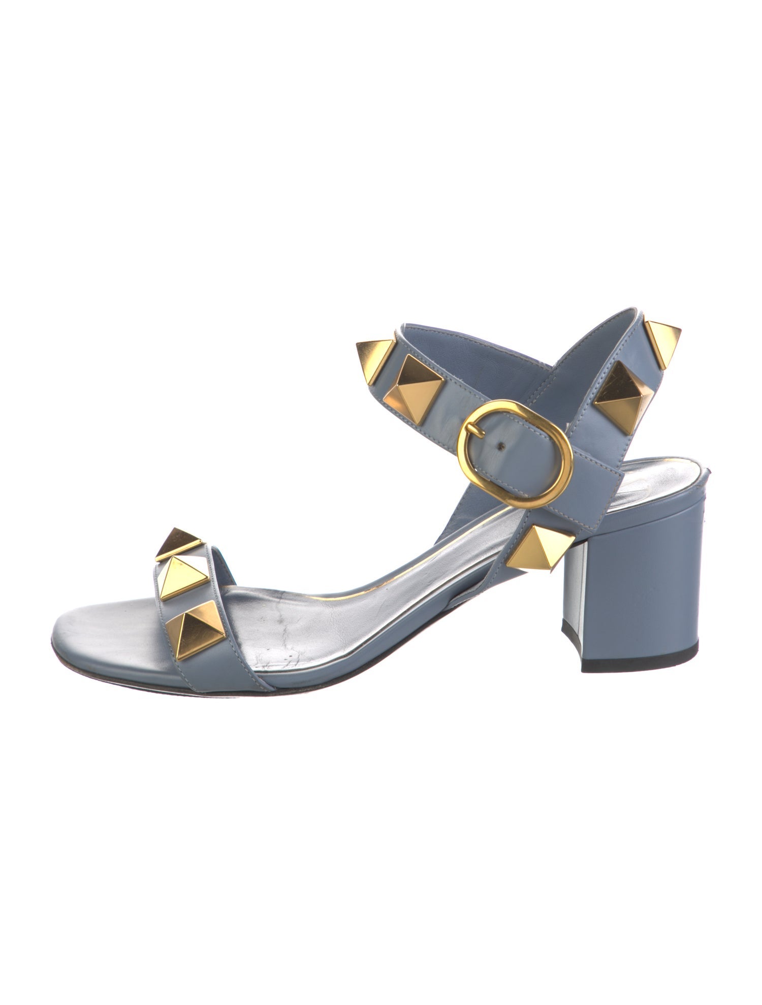 Valentino Rockstud Accents Leather Sandals