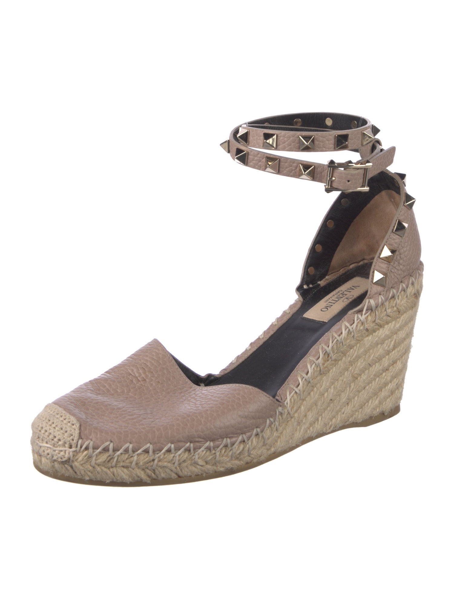 Valentino Rockstud Accents Leather D'Orsay Pumps