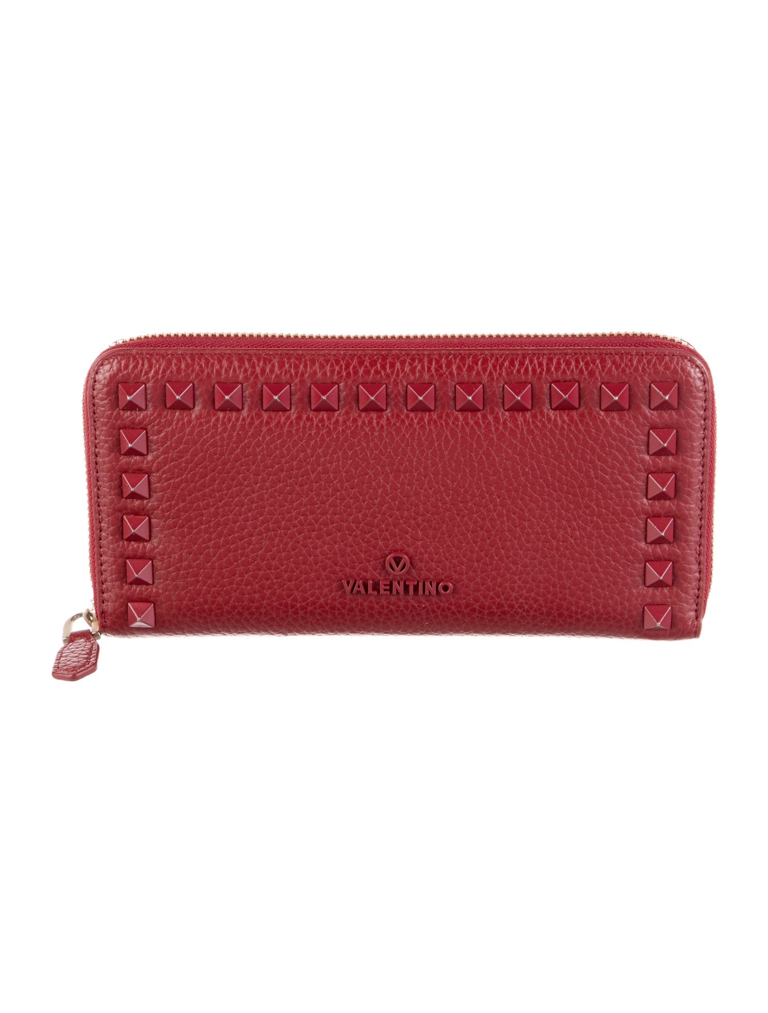 Valentino Grace Dollaro Rockstud Accents Continental Wallet