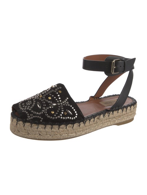 Valentino Suede Patterned Espadrilles