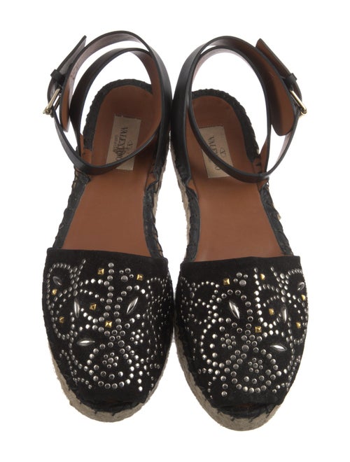 Valentino Suede Patterned Espadrilles