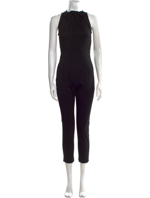 Valentino Virgin Wool Cowl Neck Jumpsuit
