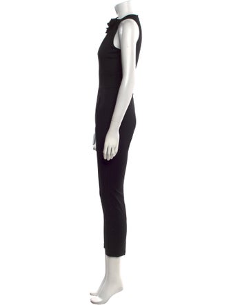 Valentino Virgin Wool Cowl Neck Jumpsuit