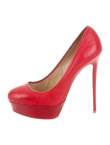 Valentino Platform Round-Toe Pumps