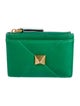 Valentino Quilted Pattern Leather Wallet