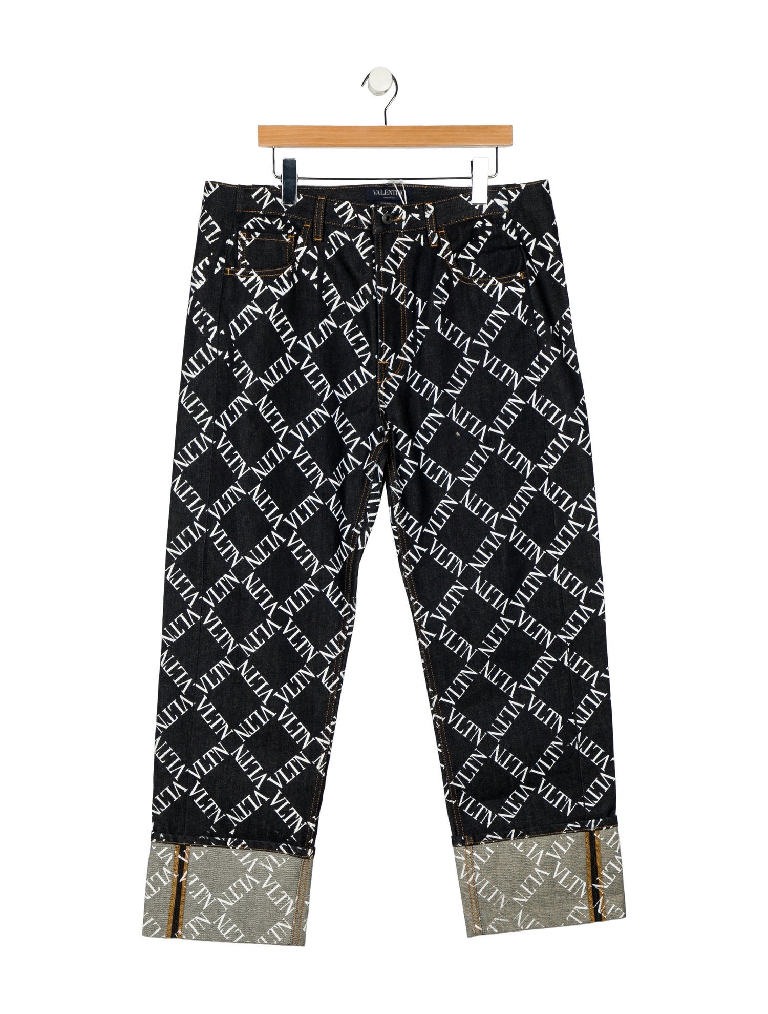 Valentino High-Rise Wide Leg Jeans