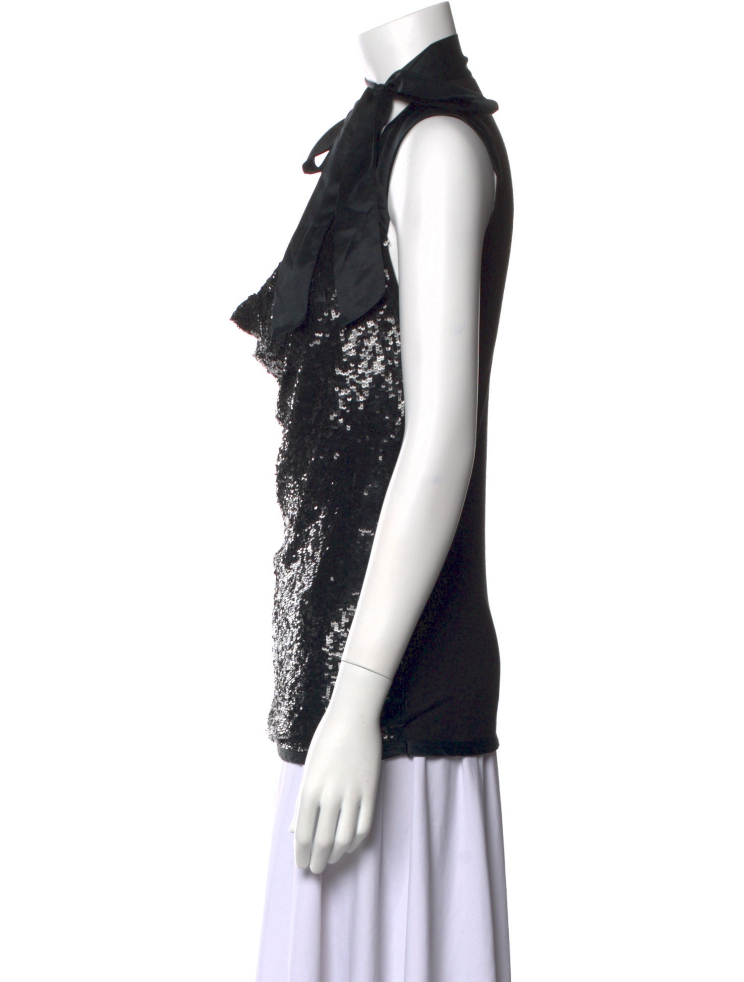 Valentino Silk Cowl Neck Top