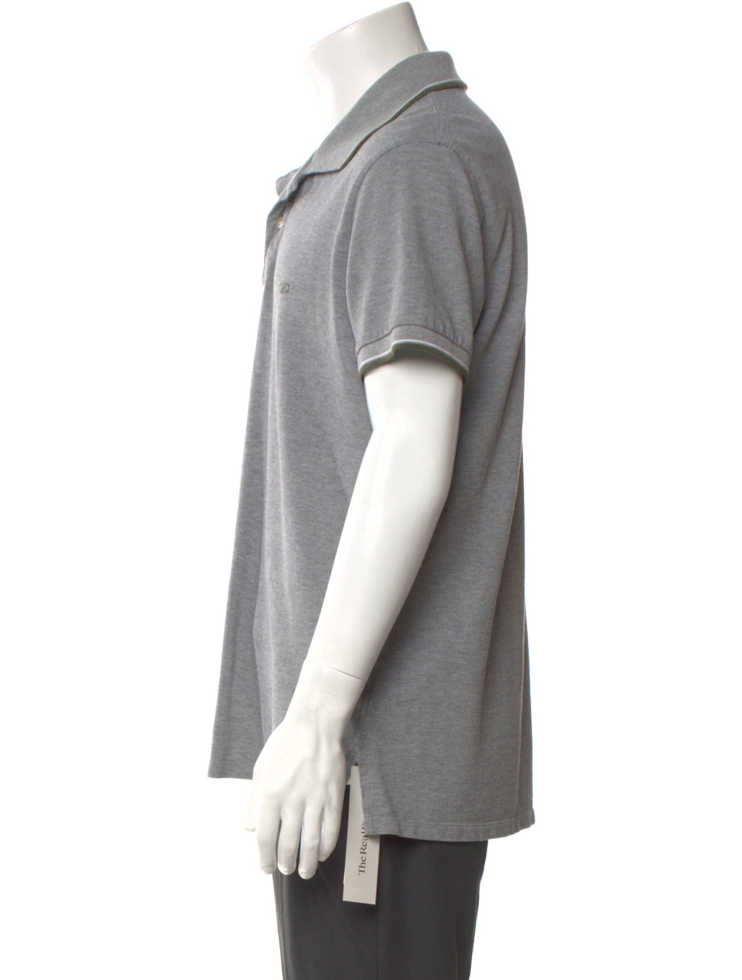 Valentino Signature Logo Crew Neck Polo Shirt