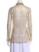 Valentino Lace Lace Pattern Button-Up Top