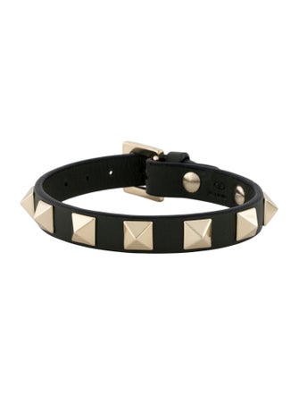 Valentino Vitello Rockstud Wrap Bracelet