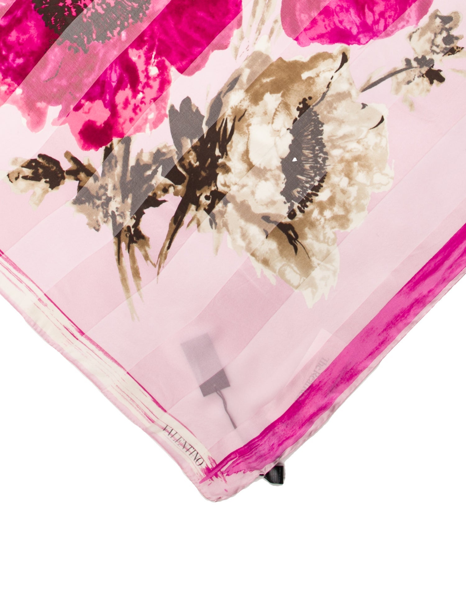 Valentino Silk Floral Print Scarf w/ Tags