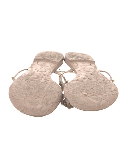 Valentino Rockstud Accents Rubber Slides