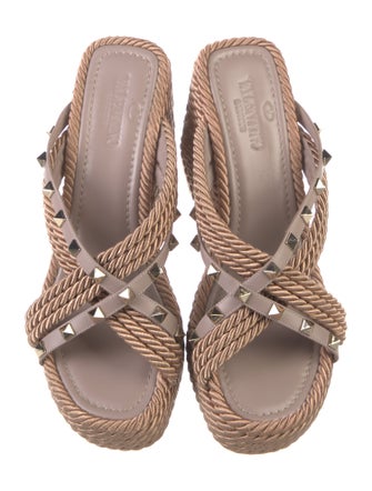 Valentino Rockstud Accents Studded Accents Espadrilles