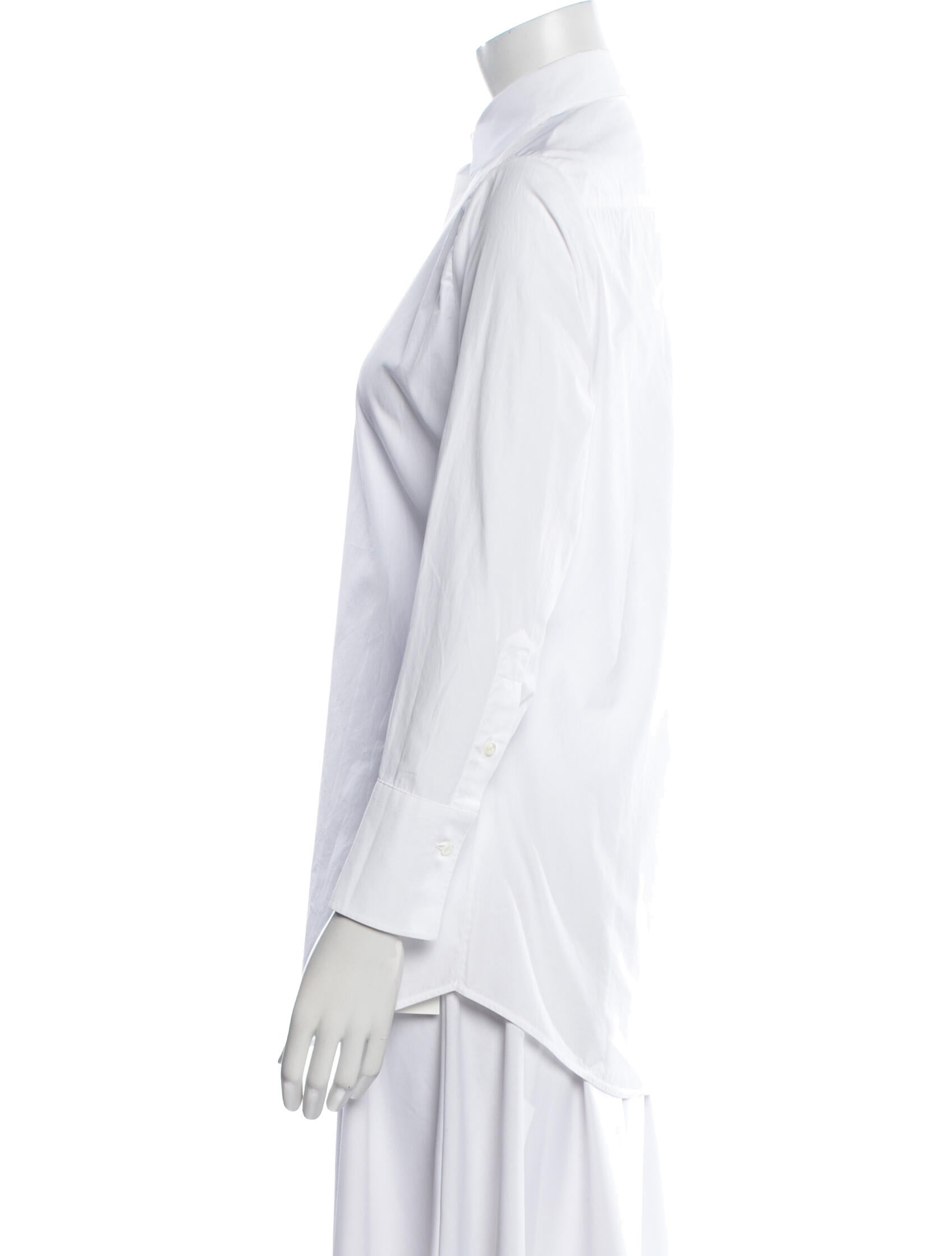 Valentino Long Sleeve Button-Up Top