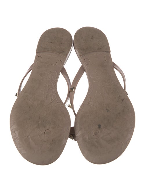 Valentino Rockstud Accents Rubber Slides