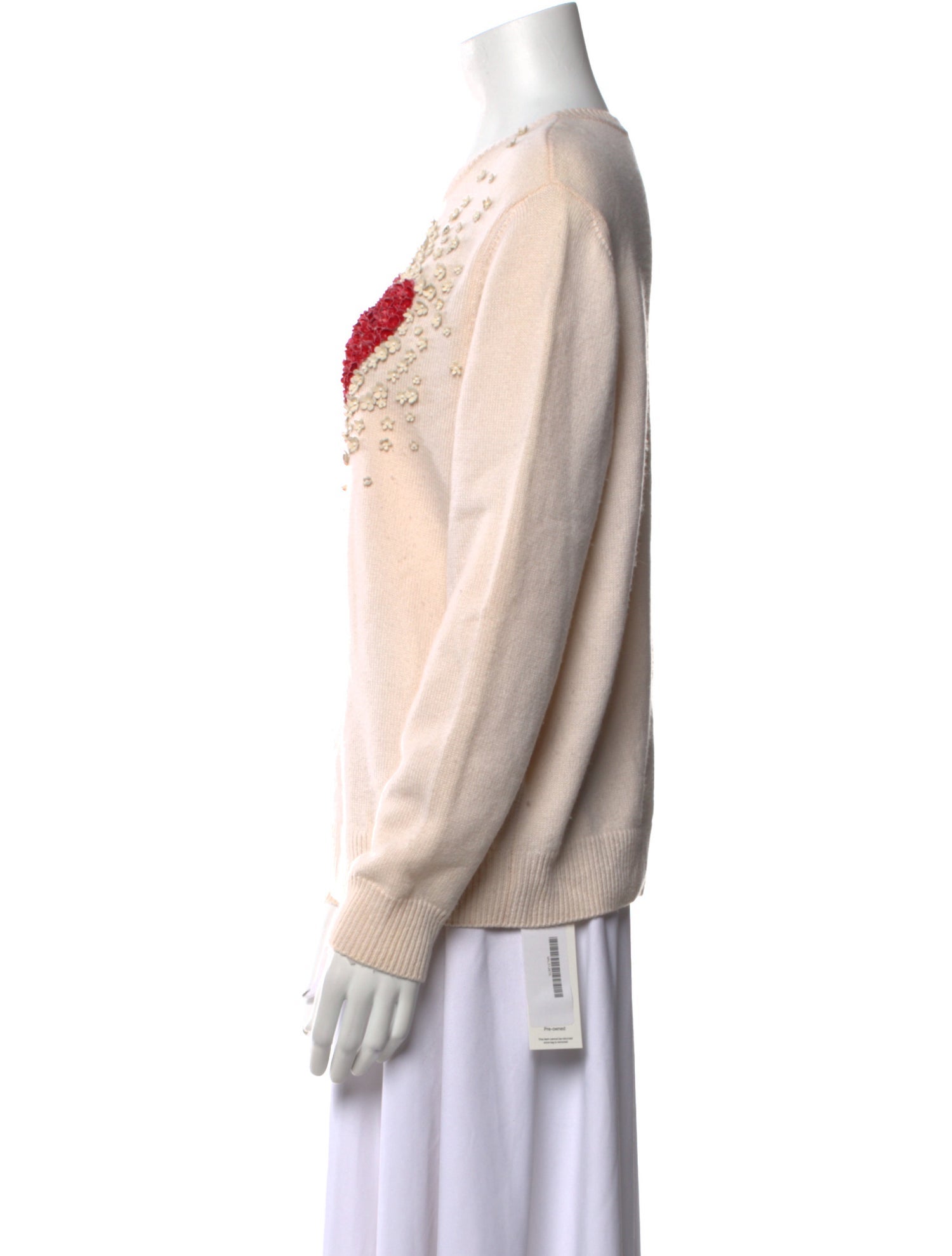 Valentino Cashmere Graphic Print Sweater