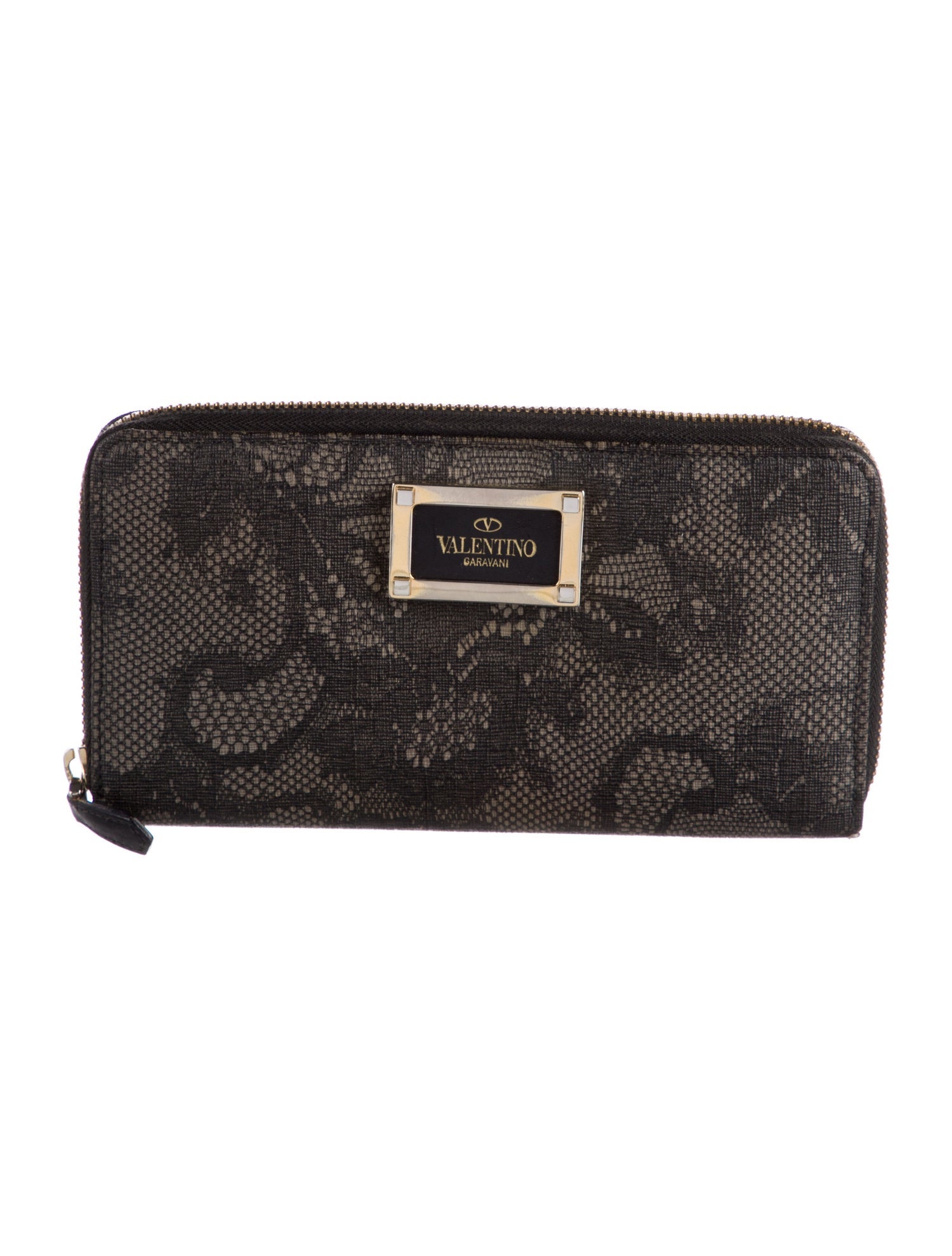 Valentino Canvas Printed Continental Wallet