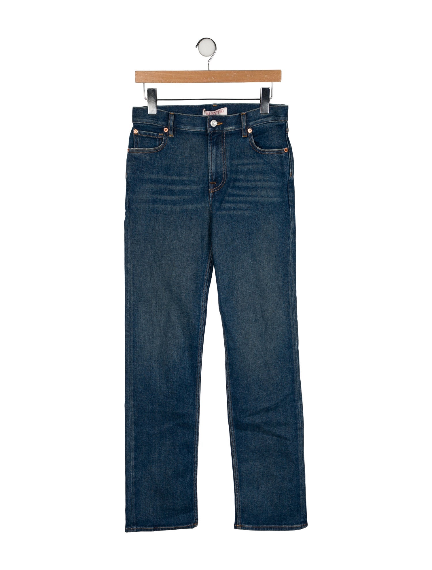 Valentino Mid-Rise Straight Leg Jeans w/ Tags
