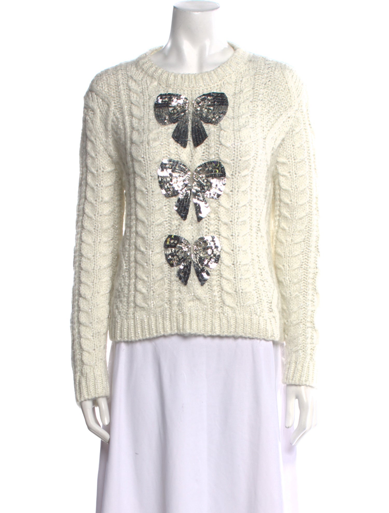 Valentino Printed Crew Neck Sweater