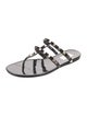 Valentino Rockstud Accents Rubber Slides
