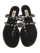 Valentino Rockstud Accents Rubber Slides