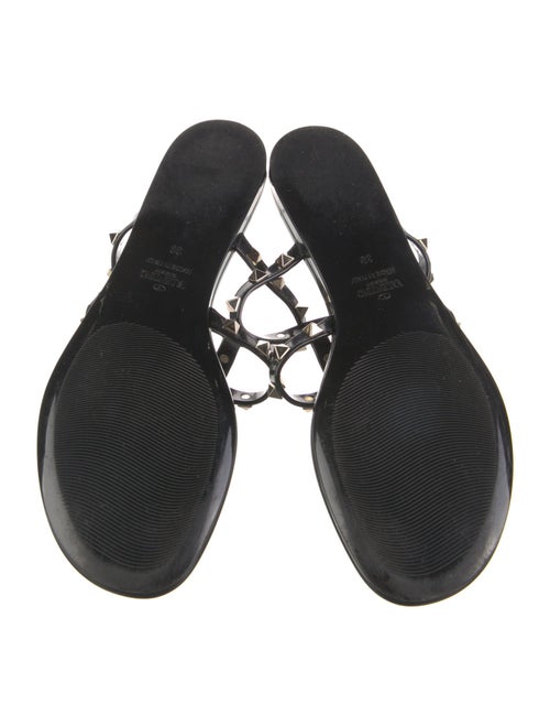 Valentino Rockstud Accents Rubber Slides
