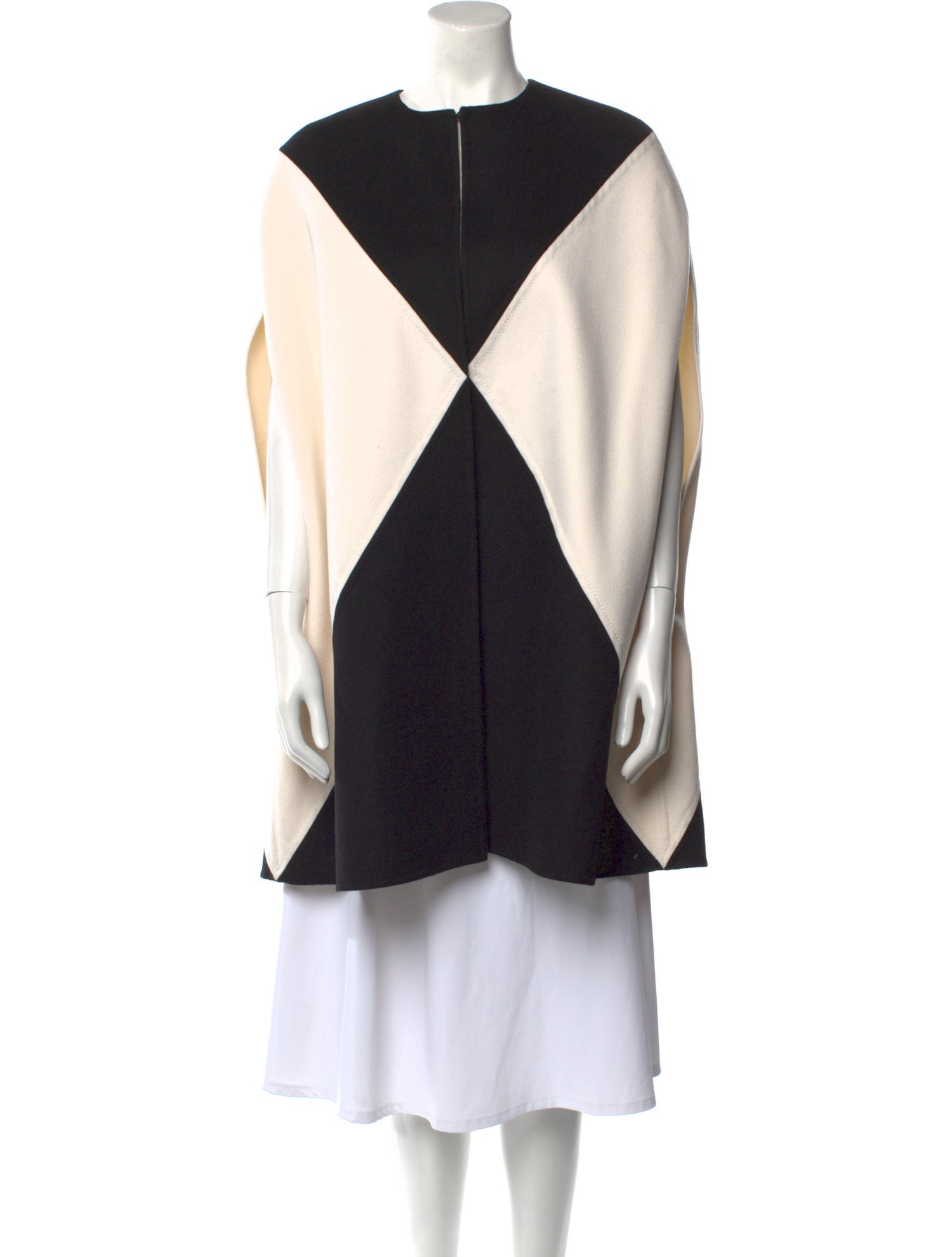 Valentino Virgin Wool Colorblock Pattern Sweater
