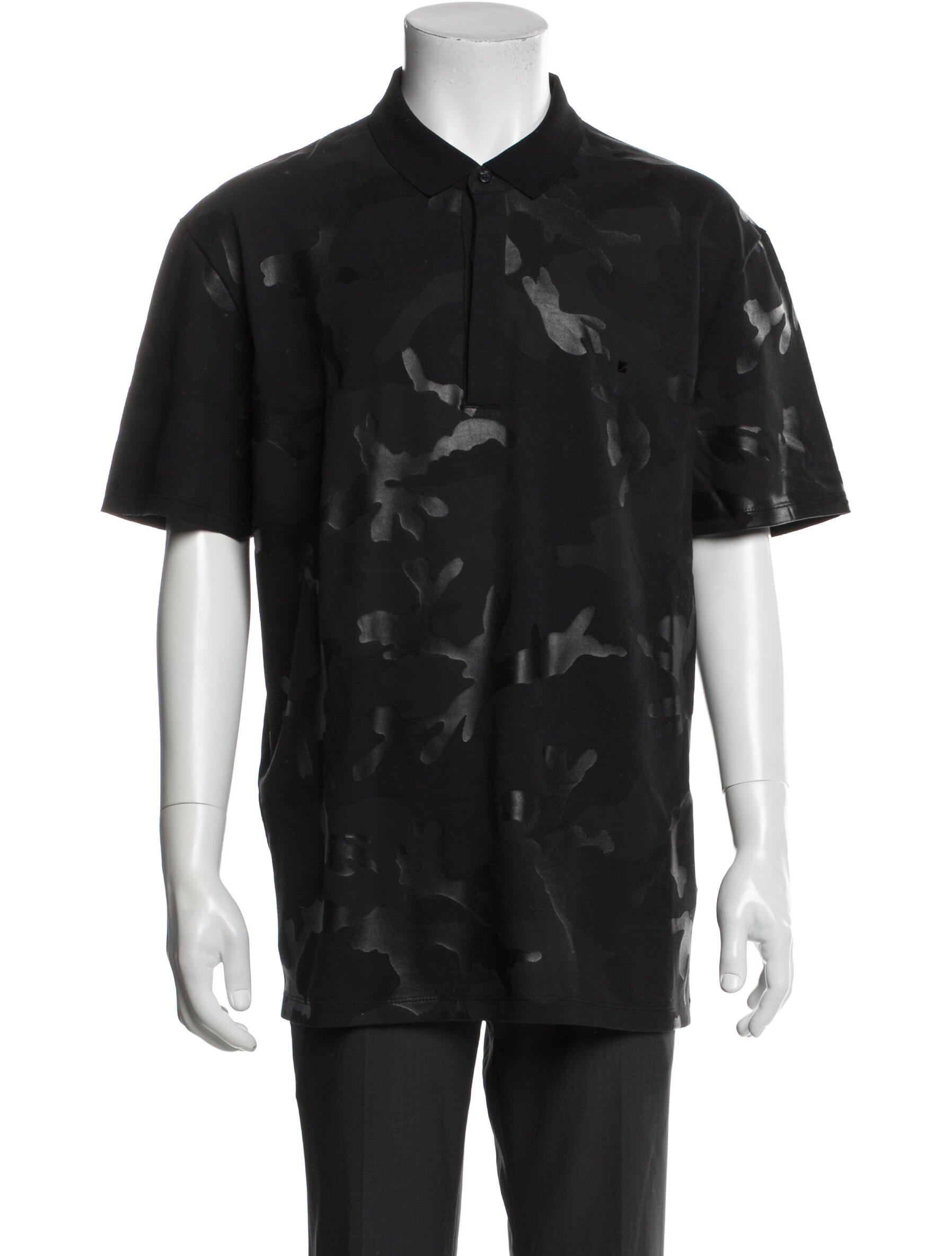 Valentino Rockstud Accents Collar Polo Shirt