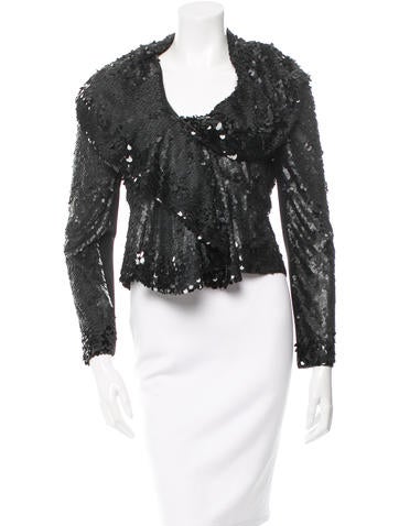 Valentino Sequin Draped Jacket w/ Tags