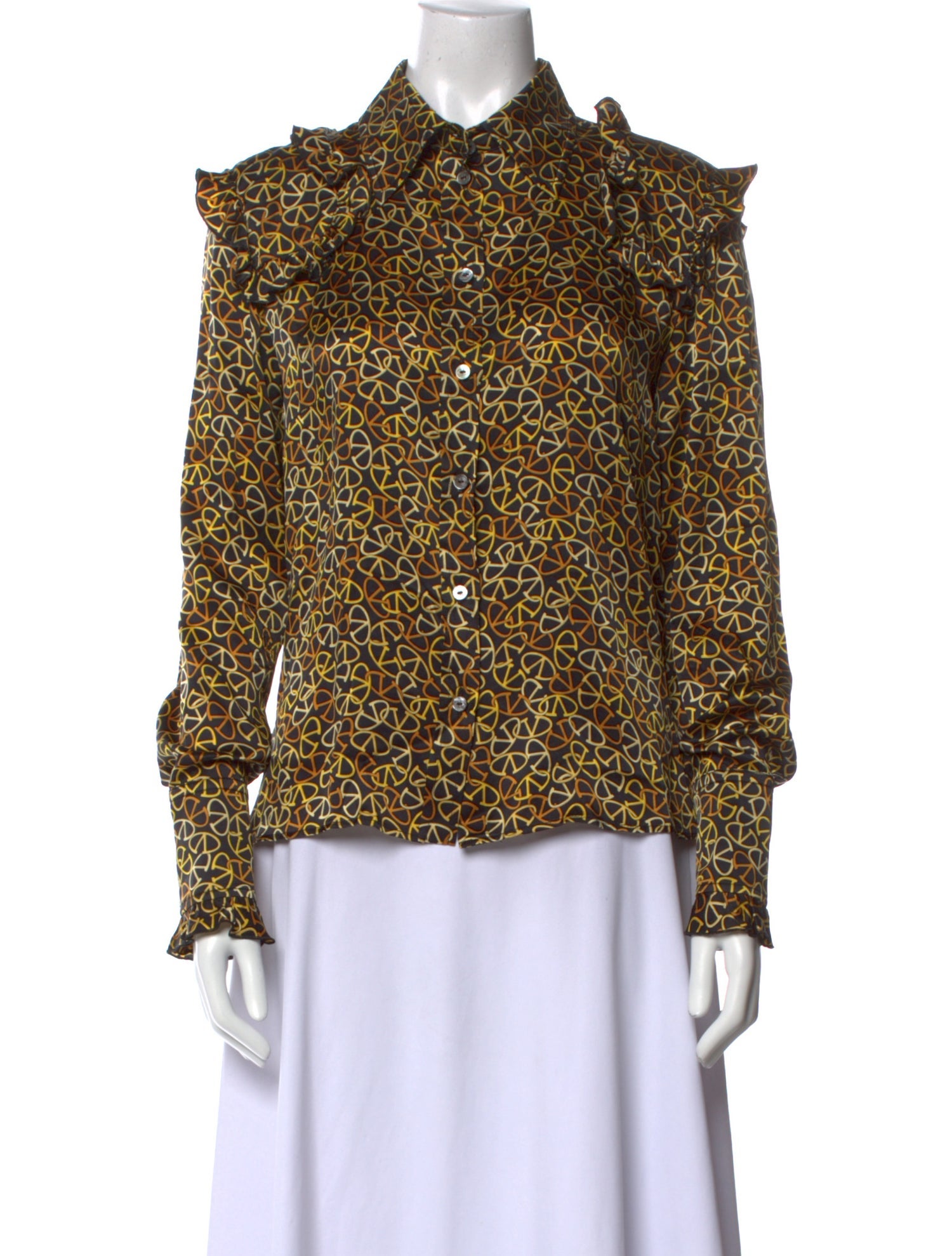 Valentino Silk Printed Blouse